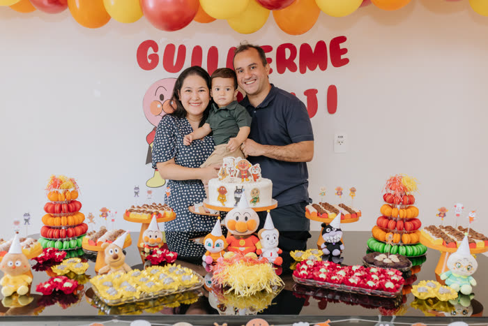 Família do Guilherme na festa